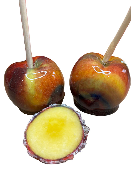 Fruit roll-up candied peaches