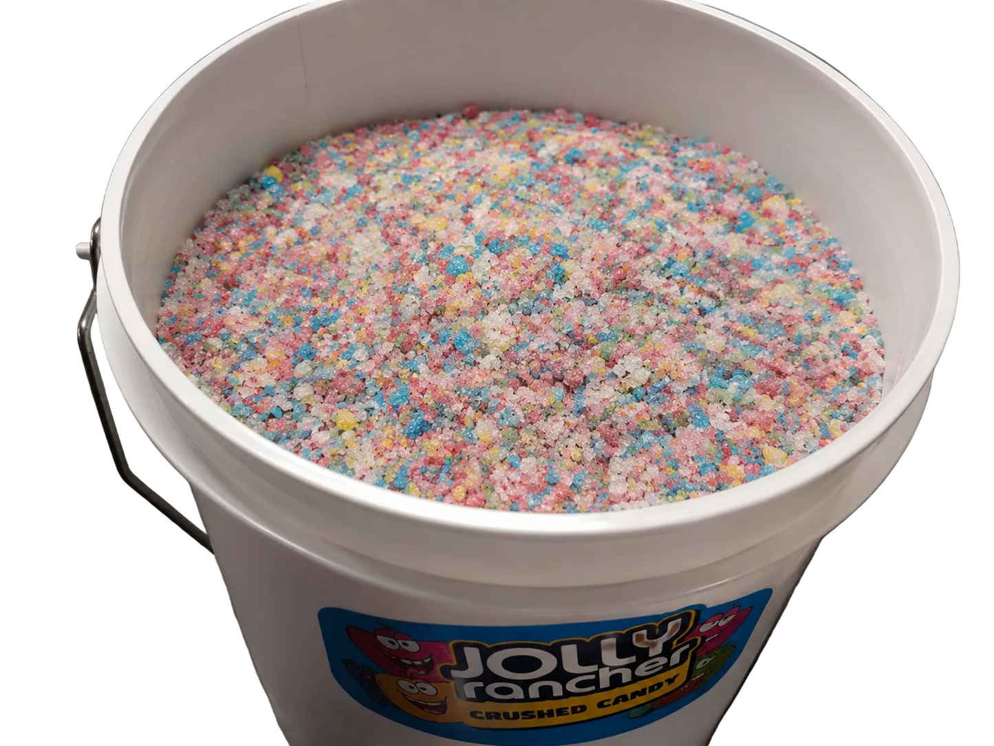 Crushed jolly rancher topping